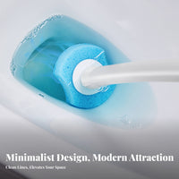 Toilet Brush System Touchless Disposal Toilet Brush Set Ergonomic Long Handle for Lavatory