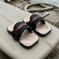 Anti-Slip Adjustable Surfboard Foot Straps Molded Traction Surfboard Foot Straps Hook-and-Loop Water Sport Gear Textured