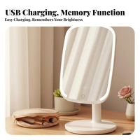 Lighted Makeup Mirror 3 Light Modes Lighted Cosmetic Mirror intuitive-tap-sensitive control