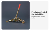 Non-Slip Handle Wire Rope Tensioner Safety Latch Hooks Ratchet Puller for Riggers, Workshops, Fencing, Vehicle Recovery