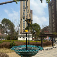 Hanging Bird Feeder Attracts Birds Cascading Bird Bath Waterfall Weather Resistant Tiered Hanging Water Feature for Balcony