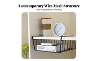 Space-Saving Under Shelf Basket Multi-Purpose Hanging Storage Basket Easy Installation for Students, Office Workers, Kitchen, Closet, Pantry