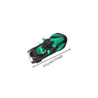 Streamlined Motorcycle Boat Model Black Resin Motorcycle Model for Collectors