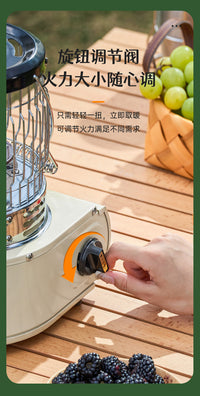 卡式炉取暖器便携式多功能取暖炉钓鱼手提燃气帐篷冰钓烤火炉神器
