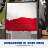 Foam Board Display Stand, Outdoor Poster Holder, Foldable Freestanding Sign, For Recruitment, Shop, Event
