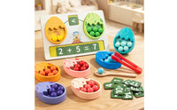 Dinosaur Egg Toy Multicolor Number Matching Plaything Shade Sorting Preschool Activity for Kids, Classroom