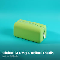 Large Capacity Silicone Cosmetic Bag Easy to Clean Silicone Makeup Bag Zipper Closure for Women, Bathroom, Gym