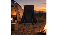 Aluminum Frame Folding Moon Chair Lightweight High Back Camping Chair Foldable Outdoor Furniture