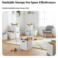 Cubby Bin Large Capacity Storage Box Stackable for children' Room, Parents