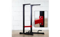 Bar Frame Floor-Standing Parallel Poles with Cross Brace Stable Stands for Fitness Enthusiasts, Athletes, Home Gym