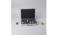 Large Capacity Aluminum Watch Briefcase Portable Design Multi-Slot Watch Carrying Case for Travel