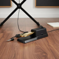 2 Pieces Insertable Connector Universal Sustain Pedal Heavy Duty Build Digital Piano Sustain Pedal Portable Design for Stage Performance