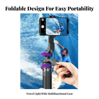 Multi-Functional Design Extendable Selfie Stick Tripod Wide Compatibility Selfie Stick Tripod 360° Rotation for Travelers, Vloggers, Outdoor