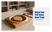 Walnut Wood Bracelet Display Tray, Sturdy Jewelry Stand, Minimalist Organizer for Home or Shop