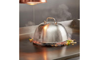 Steak Cover Dome Rust-Resistant Burger Cover Heat Trapping for Grill