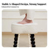 Multi-Functional Curved Seat Changing Bench sturdy Construction Low Stool Natural Aesthetic Household Furniture Space-Saving for Adults, Homeowners, Parents, Living Room, Entryway, Bedroom, Cloakroom