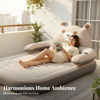 Cute Cartoon Design creatureShaped Lounger Plush and Soft Frameless Lounge Chair Lightweight Lazy Sofa No Assembly Required for Adults, Teenagers, Students, Bedroom, Dorm Room, Playroom, Office