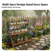 Installationno-assembly Foldable Lattice Rack Easy Assembly Tiered Plant Holder Room Divider Function Garden Furniture Space-Saving for Gardeners, Apartment Dwellers, Homeowners, Balcony, outdoordoor, Indoor, Corner