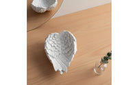 Textured Angel Wing Sculpture Carved Angel Wing Figurine Compact Artistic for Decorators, Collectors