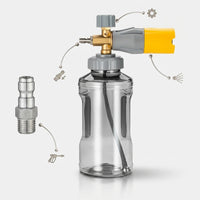 Soap Dispenser for Car Cleaning and Car Wash, High Pressure Foam Sprayer for Car Washing, Brass Foam Lance with 1/4 Inch Quick Connect Male