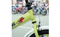 20-Inch Folding Bike Foldable Design Portable Transport Bike Adjustable Seat Foldable Single-Speed Bike for Students, Teens, School Grounds, Commuting