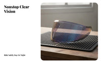 Visor Photochromic Full Face Helmet Visor Day and Night Use Replacement Face Visor