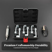 6 Pieces Tight Space Reach Injector Line Socket Set Prevents Rounding Injector Line Wrench Set Heavy Duty for Confined Areas