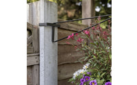 4 Pieces Hanging Basket Bracket Clamp on Hanging Basket Hook Allweather Resistant Fence Top Plant Hanger for Gardeners, Garden