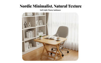 Space Saving Solid Fir Wood Table Multi-Purpose Wooden Folding Table Multifunctional Collapsible Study Desk Installation-No-Assembly for Apartment Dwellers, Distant Workers, Home Office, Living Room, Balcony, Outdoor
