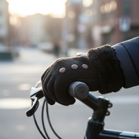 Winter Warm Double-Layer Cashmere Knit Gloves with Touchscreen Function
