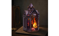 Miniature Library Kit Lighted Bookshelf Insert Whimsical Decor for Hobbyists, Adults