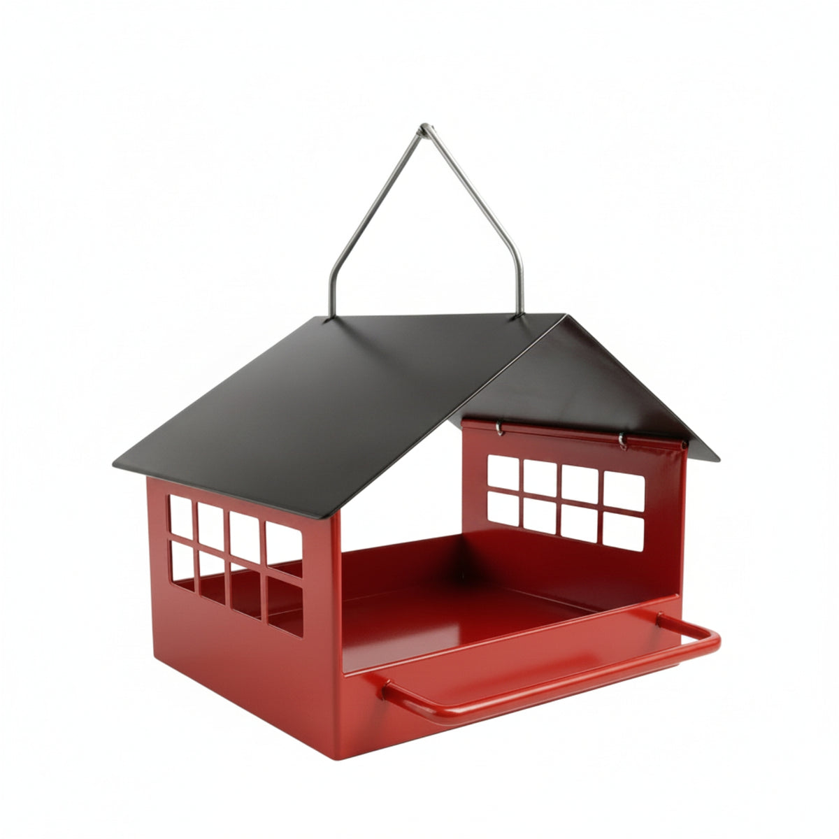 Hanging Bird Feeder Outdoor Bird Feeder with Perch Sturdy Decorative for Nature Lovers, Garden, Backyard
