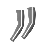 Ice-Silk Arm Sleeves with Reflective Detailing Stretchy Sun Protection Arm Sleeves Breathable for Cyclists, Runners, Athletes, Cycling, Running, Outdoor Sports, Sunny Commutes