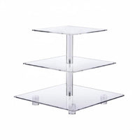 Acrylic Cake Effortless to Assemble to Assemble Multi-Tier Dessert Stand Polished Edges Acrylic Cupcake Stand Dessert Makers