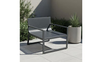 Metal Patio Furniture Set Stainless Steel Patio Conversation Set Outdoor Sectional Sofa Weather-Resistant for Garden, Hotel