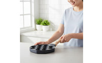 Easy to Clean Quail Egg Pan Wood Handle 12-Cup Egg Pan for Home Cooking