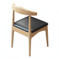 Nordic Design Curved Back Chair Ergonomic Backrest Armless Side Chair Long-Lasting Seating Furniture Sturdy Frame for Homeowners, Interior Designers, Study Room, Home Office, Kitchen, Bedroom