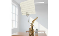 Marching Saxophone Lyre Adjustable Alto Saxophone Music Holder Alto Sax Sheet Music Holder Lightweight Clamp-on Instrument Lyre