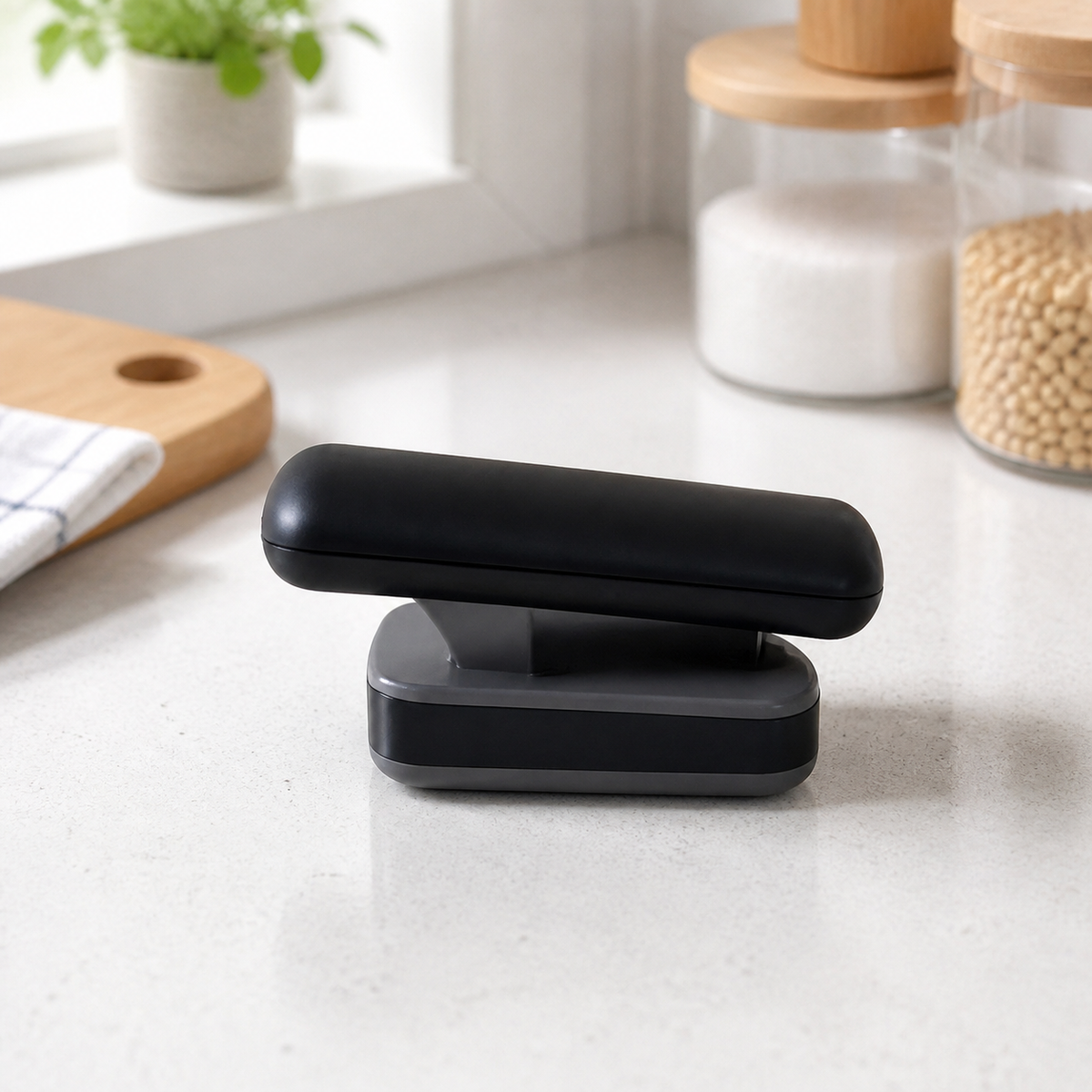 Manual Can Opener, Side Cutting Tin Opener with Non-Slip Grip, Multi-Function Jar Opener for Australian Home Cooks, Black