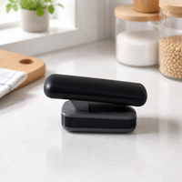 Manual Can Opener, Side Cutting Tin Opener with Non-Slip Grip, Multi-Function Jar Opener for Australian Home Cooks, Black