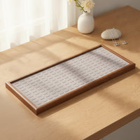 Jewelry Display Tray with Fabric Slimline Wooden Jewelry Tray Rectangular