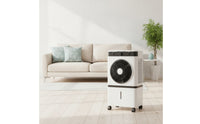 14 L Water Tank Mobile Evaporative Air Cooler Caster Wheels Portable Evaporative Cooler Side Vents Home Cooling High-Speed Motor