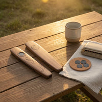 Smooth Wood Grain Extended Wooden Kazoo Easy to Learn Wooden Kazoo