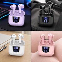 Touch Control True Wireless Earbuds Small Earbuds with Charging Case Lightweight in-Ear Headphones Ergonomic for Commuters, Commuting, Travel