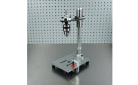 High Precision Hand Drill Press Stand Multi-Functional Vertical Drilling Guide Stable Clamping Portable Drill Press Compact Size for DIY Enthusiasts, Woodworkers, Model Makers, Workshop, Garage, Benchtop