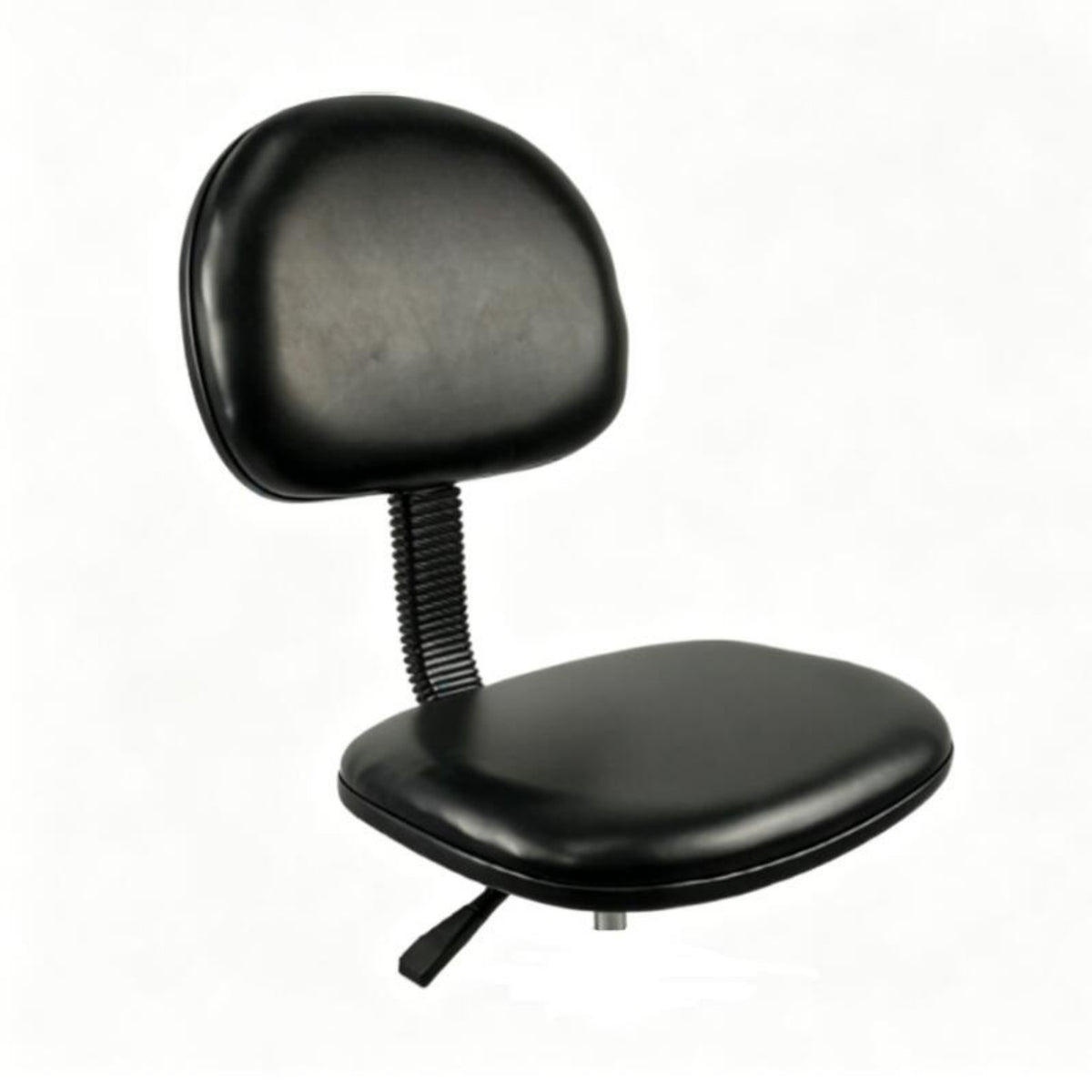 Pu Foam Chair Ergonomic Lab Stool with Backrest Heavy Duty Chair with Backrest for Machinists, Scientific Workspace, Workshop