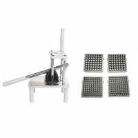 French Fry Cutter Easy to Use Fry Strips Maker Stainless Steel Manual Press Cutter for Snack Shop