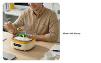 Electric Lunch Box Latching Electric Meal Warmer Small Appliance