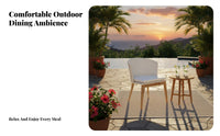 Woven detailing Dining and Lounge Furniture Combo Weather-Resistant Multi-Person Outdoor Table collection Low-Maintenance patio seating set Sturdy Construction for Hotel Owners, property owners, Restaurateurs, Terrace, Backyard, Deck, waterside