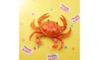 Large Joke Gift Squeaky Crab Figure Built-in Squeaker Realistic Toy for Pranksters, Halloween, Parties